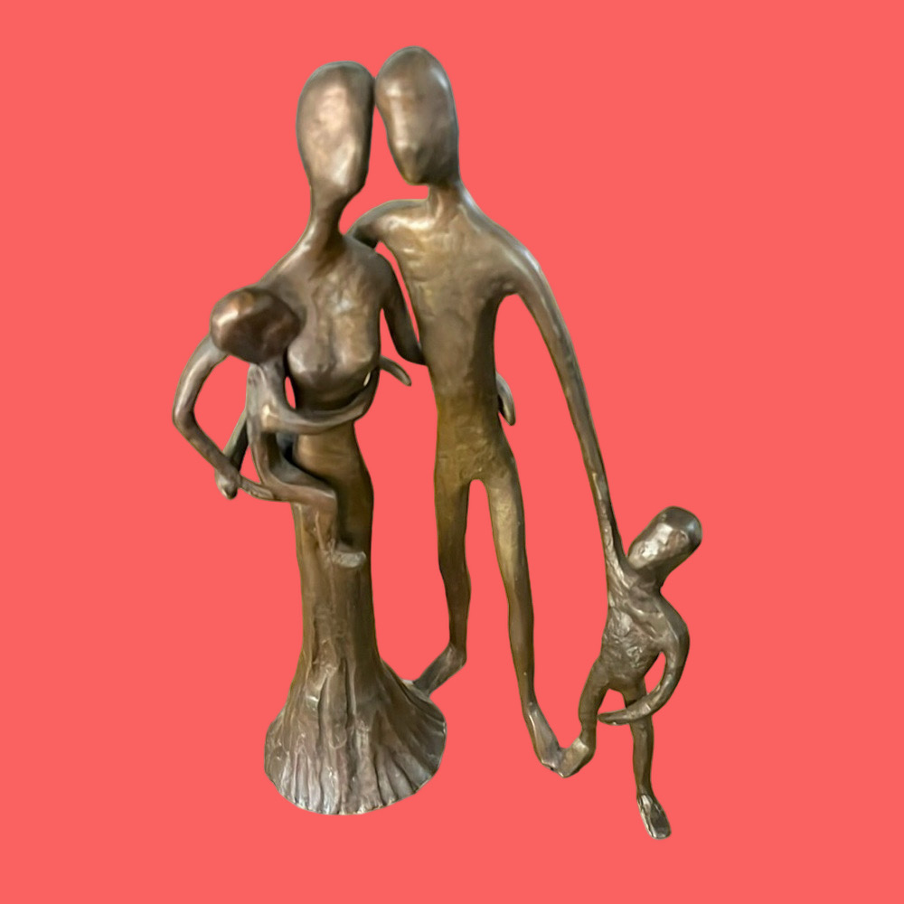 Zylstran Handmade Figurine/Sculpture by Red Barrel Studio - Family of 4